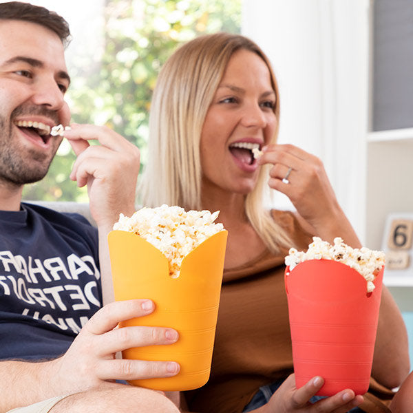 Contenitori per Preparare e Servire PopCorn Riutilizzabili in Silicone –  Goestro