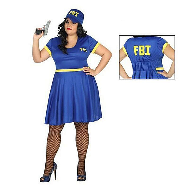 Costume di Carnevale per Donna da Poliziotta dell'FBI - Anche Taglie Forti