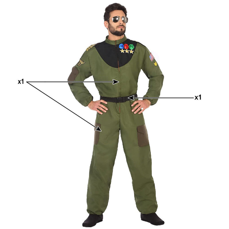 Costume di Carnevale per Uomo da Soldato dell'Aeronautica