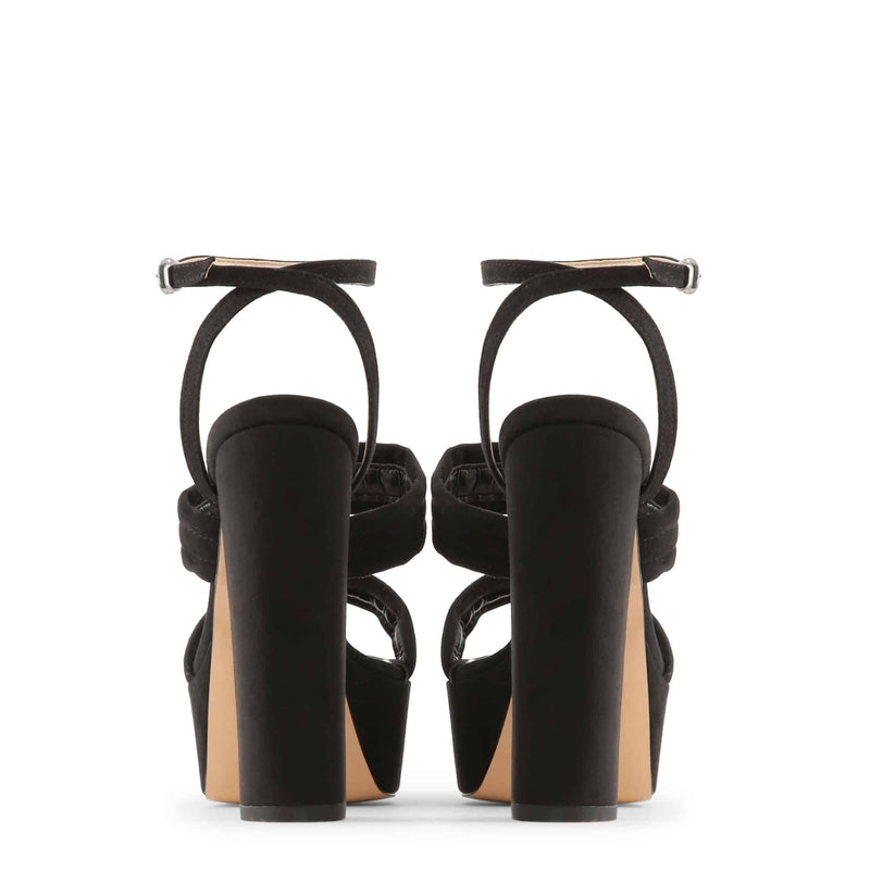 Sandali da Donna Made In Italy Scarpe eleganti estive tacco cm 15 Nere