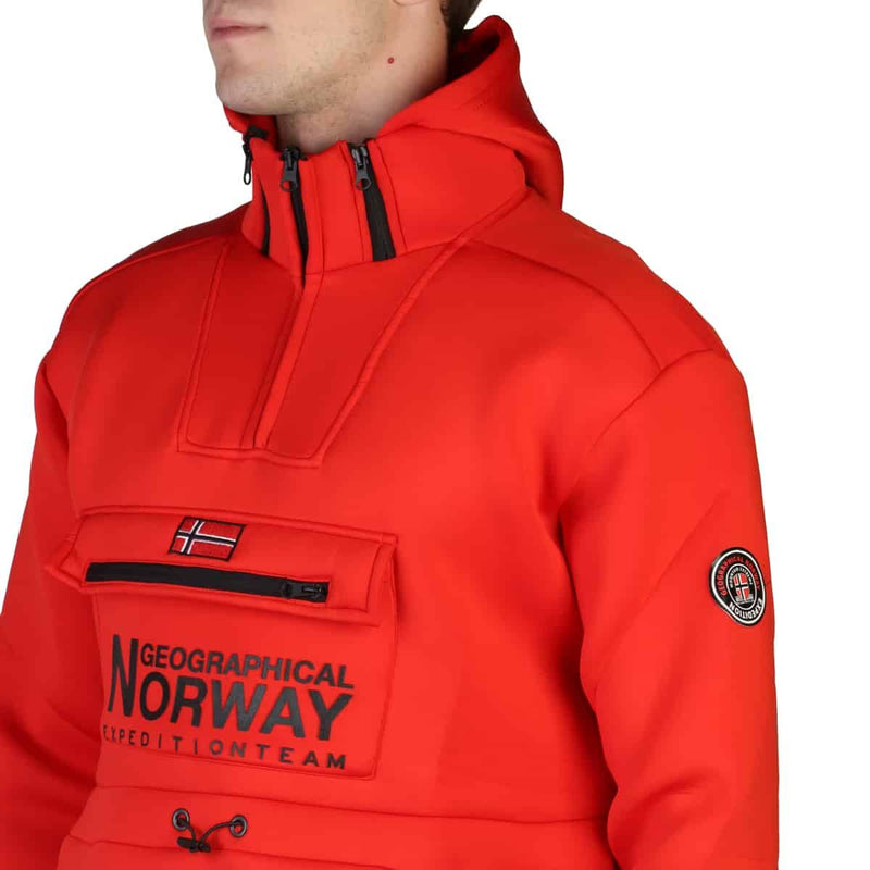 Giacca Sportiva da Uomo Giubbotto Chiuso Rosso Geographical Norway