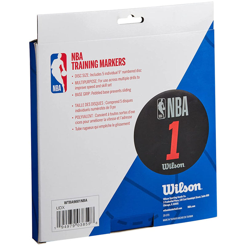 Set da 5 Delimitatori per Allenamento Basket Wilson Training Markers NBA