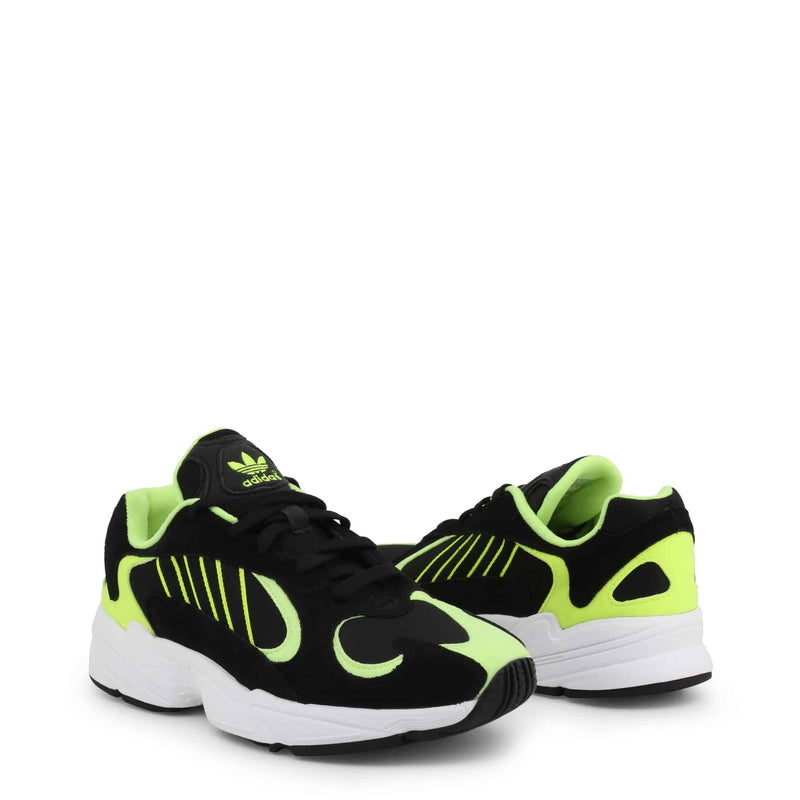 Scarpe Sneakers Uomo Adidas Scarpe Sportive da Running Nere e Giallo Fluo