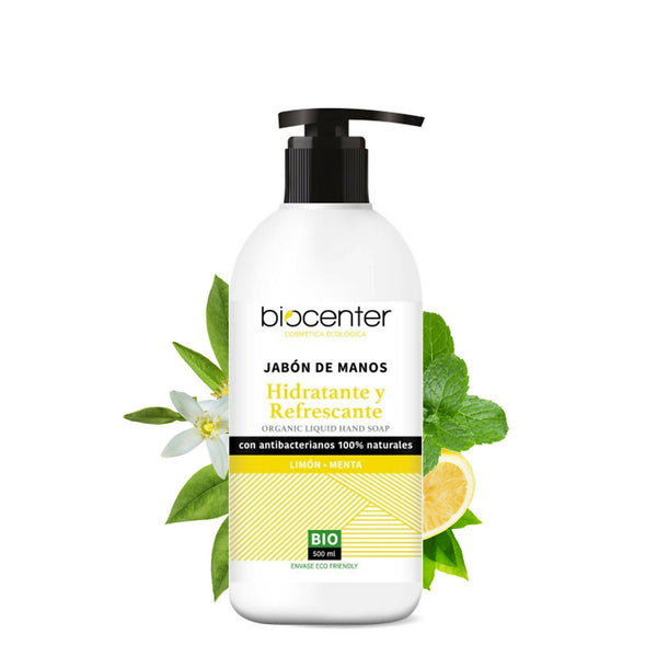 500 ml Sapone Mani Liquido Idratante E Rinfrescante Vegano Linea Top BioCenter