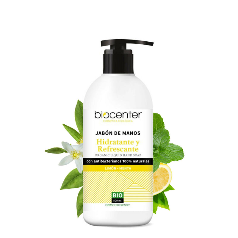 500 ml Sapone Mani Liquido Idratante E Rinfrescante Vegano Linea Top BioCenter