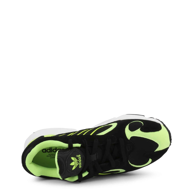 Scarpe Sneakers Uomo Adidas Scarpe Sportive da Running Nere e Giallo Fluo