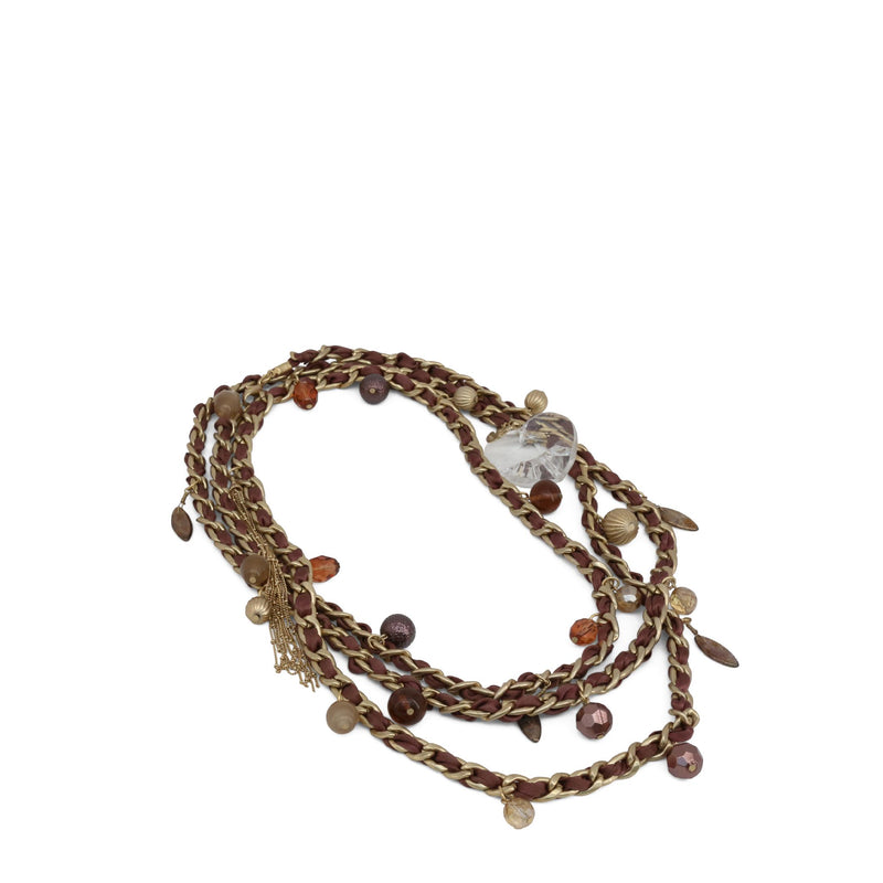 Collana da Donna Guess in Acciaio stile etnico con perline e ciondoli