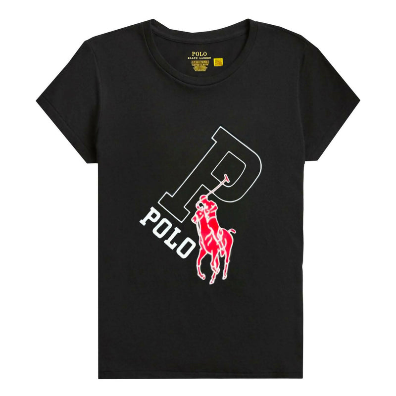 Polo Ralph Lauren Short Sleeves T-shirt Uomo Con Stampa Polo Maglietta Girocollo Maxi Logo Pony 100% Cotone