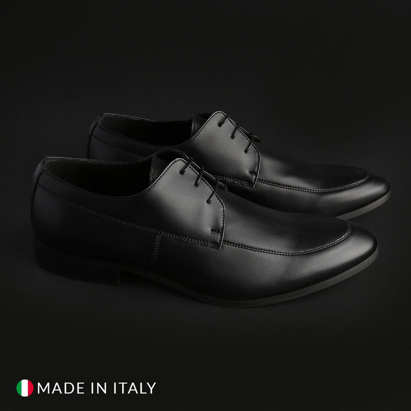Scarpe Eleganti da Uomo Classiche Stringate Made In Italy Nere