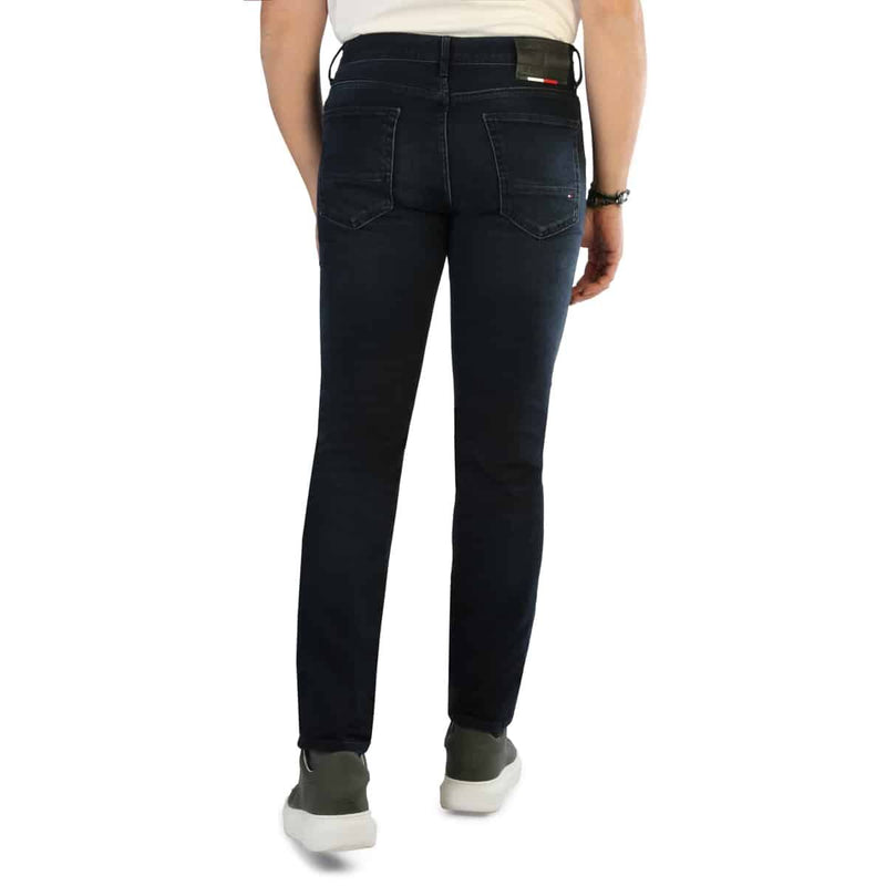 Jeans da Uomo Tommy Hilfiger Blu Scuro Slim Fit Aderenti