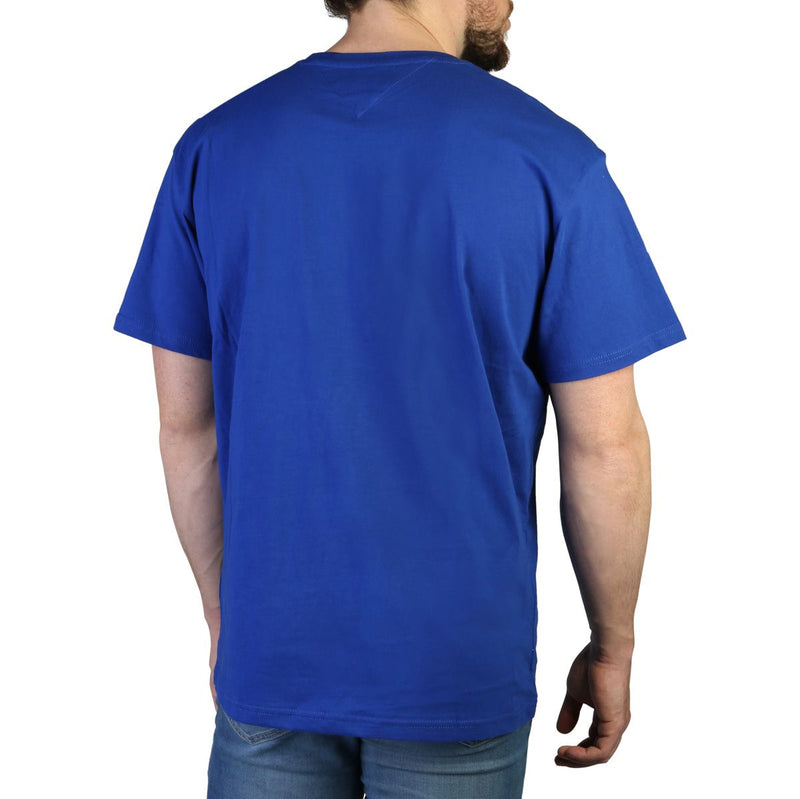 t-shirt sportiva blu da uomo Tommy Hilfiger 100 % in cotone