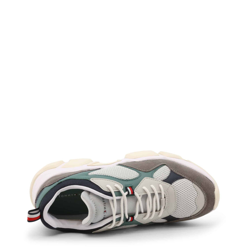 Sneakers Uomo Tommy Hilfiger - Scarpe da Ginnastica con Inserti in Ecopelle Scamosciata