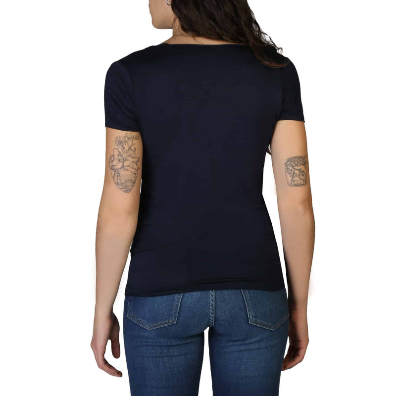 T-shirt da Donna Pepe Jeans Maglietta a maniche corte Blu Con Logo