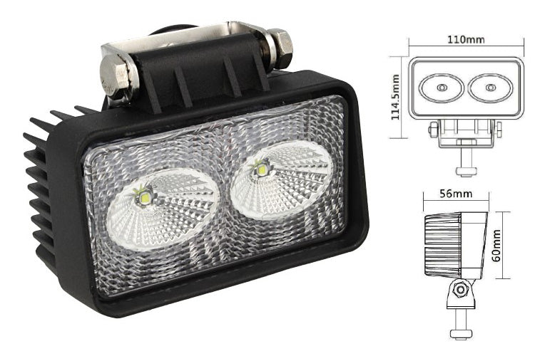 Faro Led Supplementare di Profondità per Auto Jeep Fuoristrada 12V 24V 20W