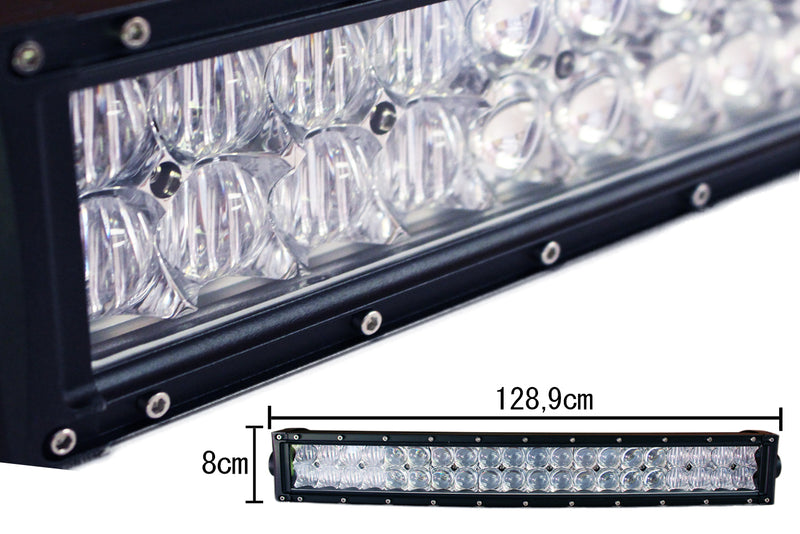 Barra Led 300W 1289mm 9V-60V Doppia Fila 100X3W Lente Combo IP67 Per Fuoristrada Jeep SUV Camper