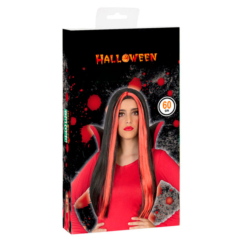 Parrucca Halloween Rosso