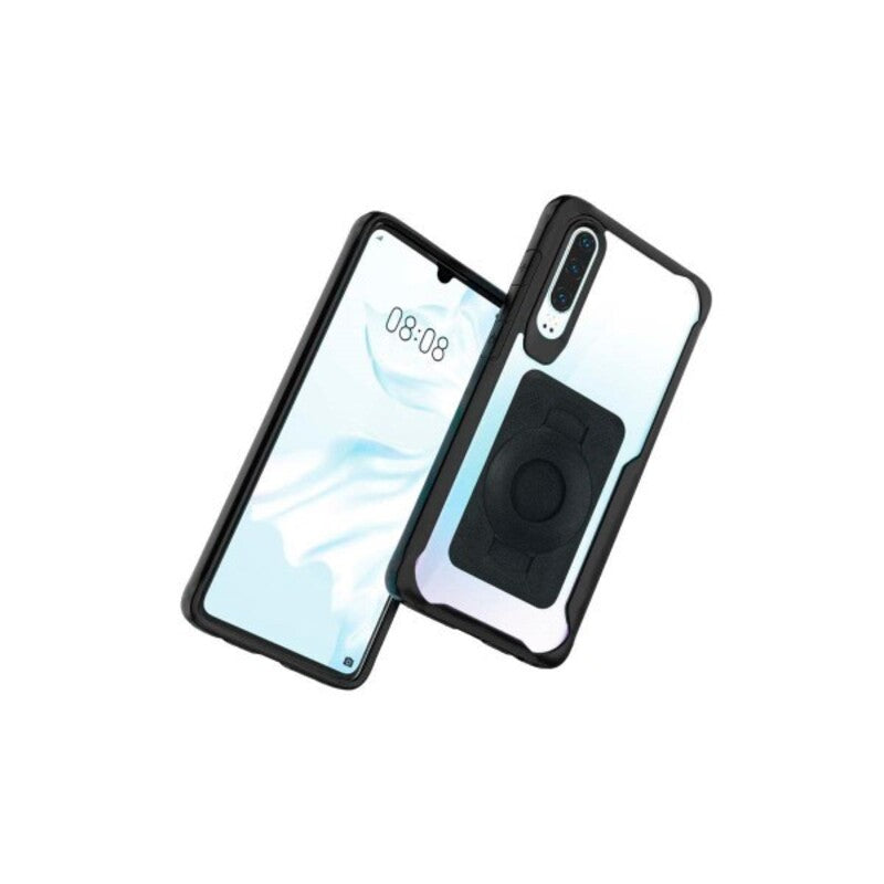 Cover Fitclic Neo Lite Bike Huawei P30 Trasparente Nero