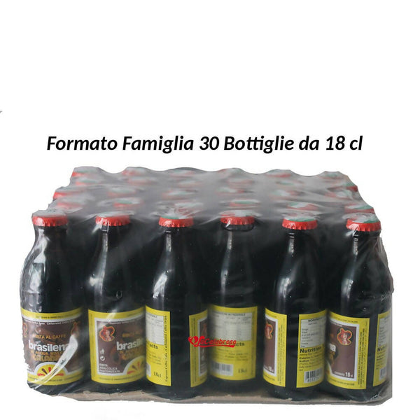 Bibita al caffè Brasilena gassosa bottiglia 18 cl - Pack 30 Bottiglie