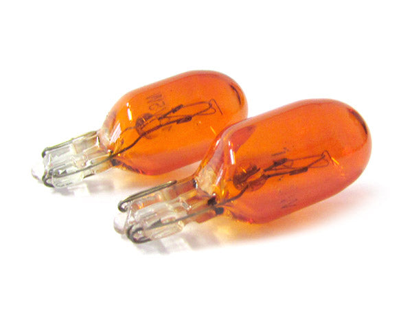 10 Pezzi Lampada Alogena T10 WY5W 12V 5W Amber Arancione Zoccolo Vetro W2,1x9,5d
