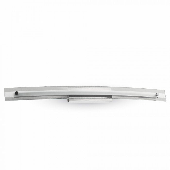 Applique Lampada Led Da Parete o Soffitto Moderna Designer Bend 18W Con Vetro Lunghezza 985mm 4000K Per Specchio Bagno SKU-3897