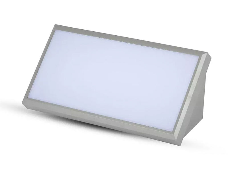 Applique Lampada Led Da Parete Angolare 20W Colore Grigio 6400K IP65 Luce Indiretto SKU-8238