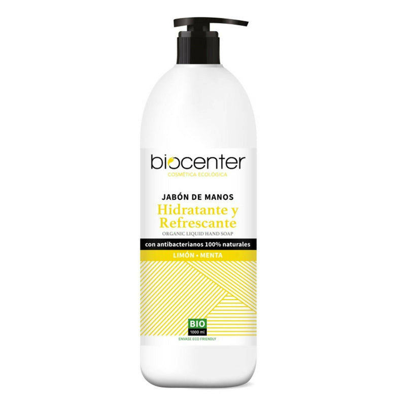 1000 ml Sapone Mani Liquido Idratante E Rinfrescante Vegano Linea Top BioCenter