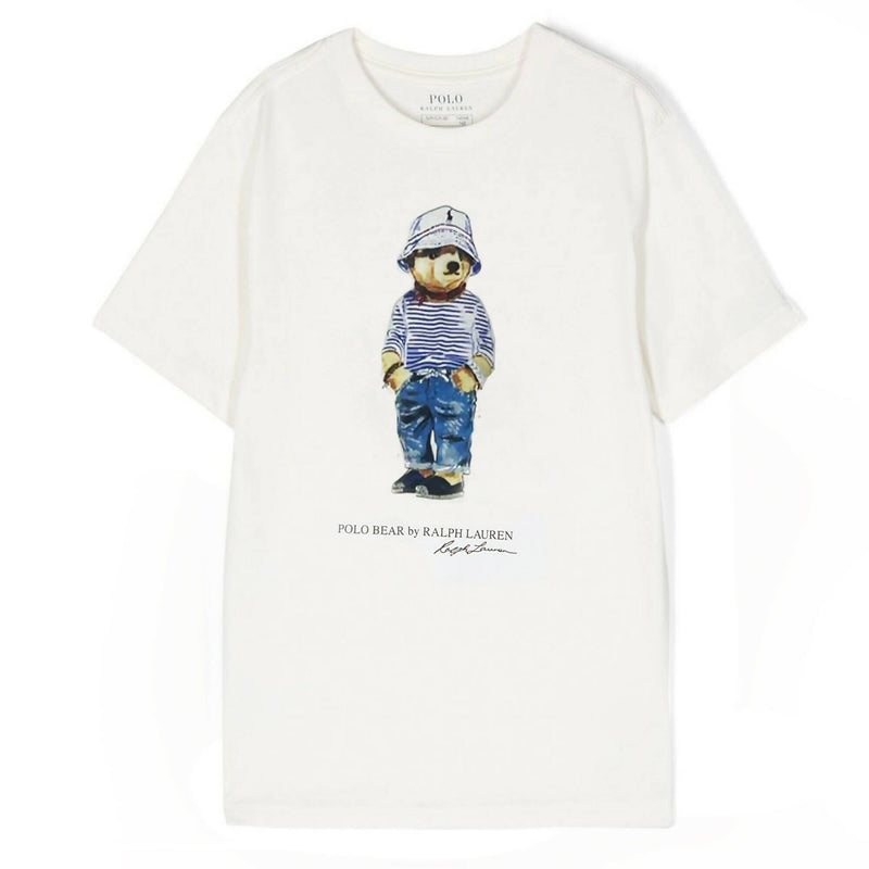Ralph Lauren T-shirt Polo Bear Uomo Maglia Girocollo Mezze Maniche Orsetto Stampata