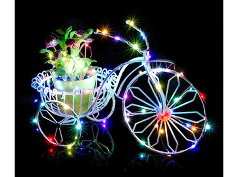 Serie di 100 Luci di Natale Led con attacco USB Multicolori 10 Metri