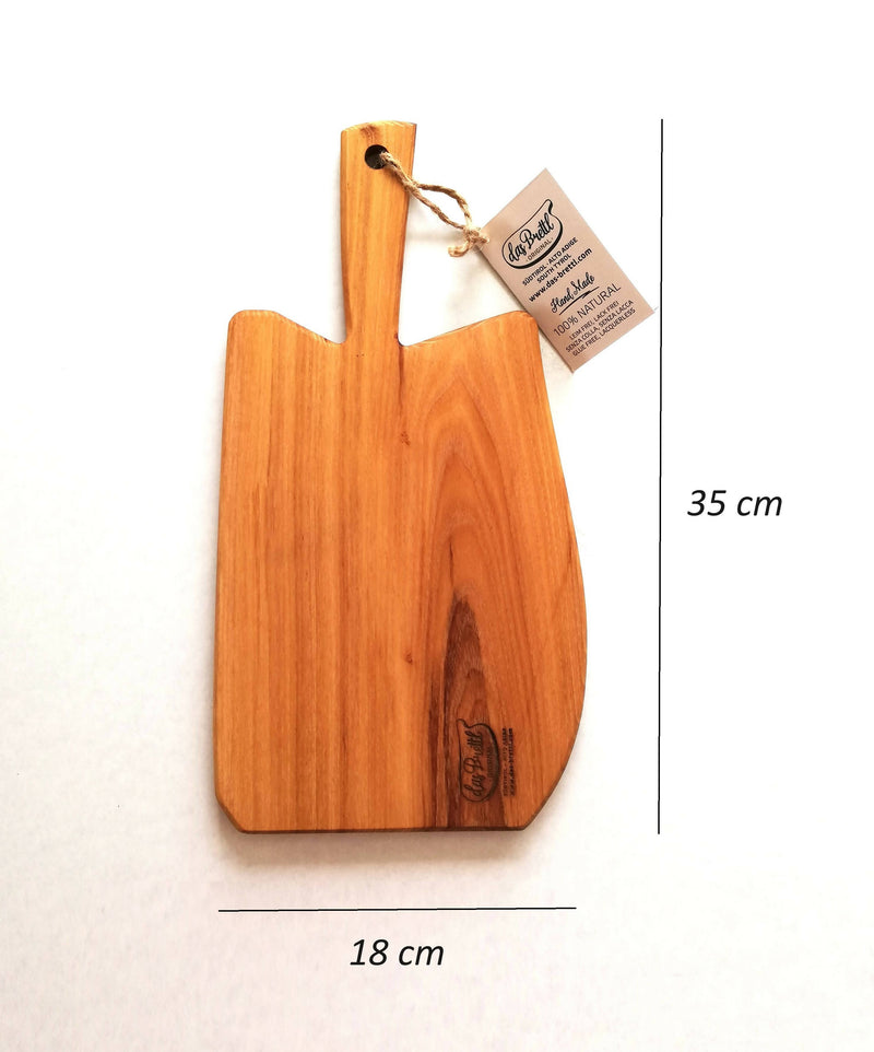 Mod. Lana, tagliere in legno massello di acacia, 35 x 18 x 1,2 cm.