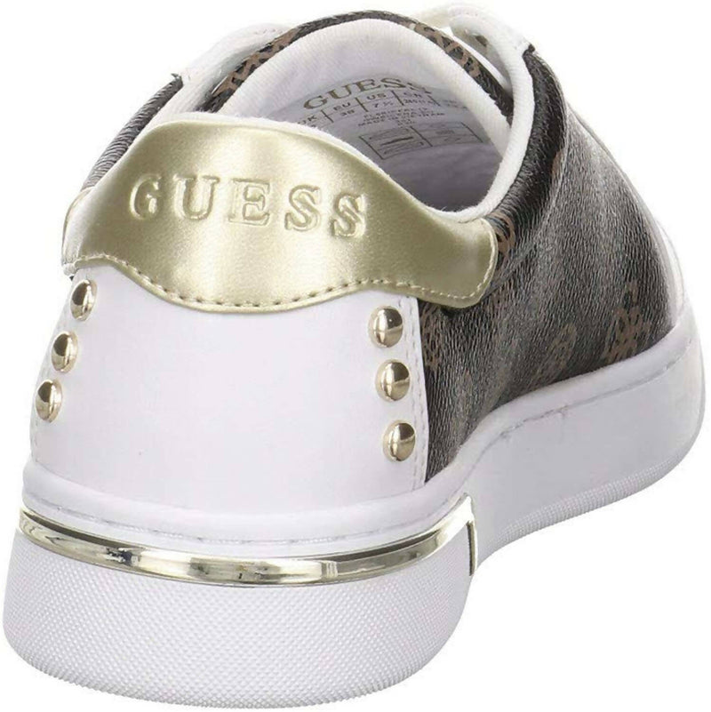 Guess Fl5 Riy-fal12 Sneakers Donna Punta Tonda Con Lacci E Suola In Gomma 2,5cm Scarpe Casual Con Fodera Interna E Logo