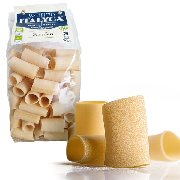 Paccheri Artigianali di Matera - Pasta Secca Biologica Certificata 100% Italiana - 500 g