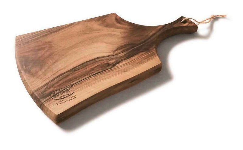 Mod. Kastelruth, tagliere in legno massello di noce, 34 x 18 x 2 cm.