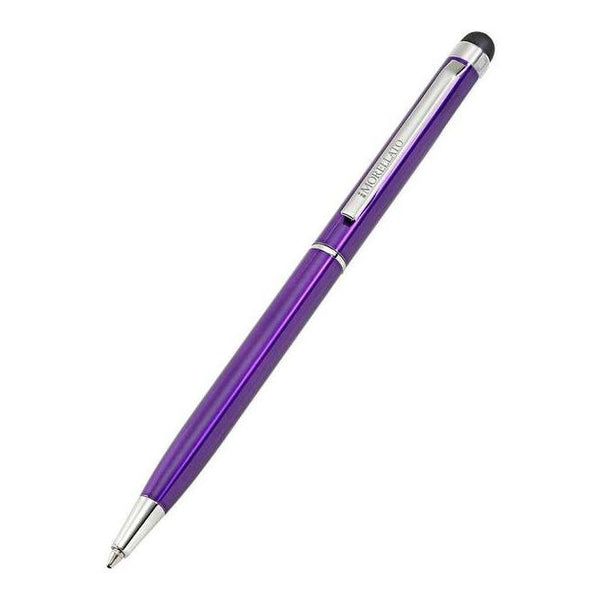 Penna a Sfera Morellato con Pennino Touch - Design Sottile ed Elegante di colore Viola 12,5 cm
