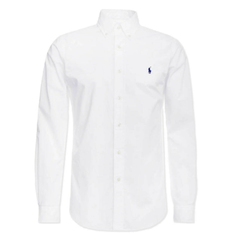 Camicia Ralph Lauren Uomo Slim Fit Colletto Button-down Logo Ricamato Camice Moda Per Lui