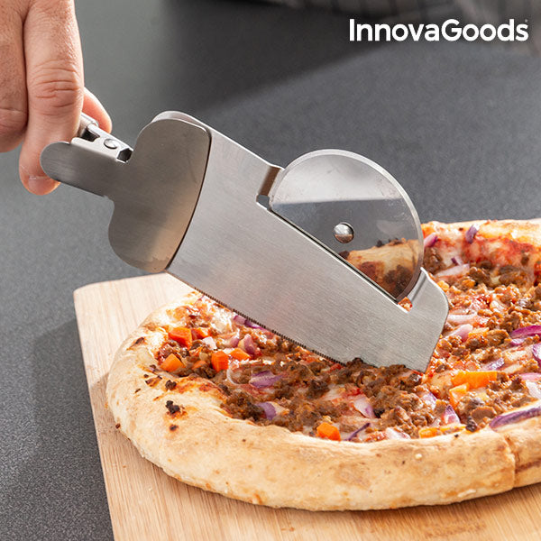 Rotella Tagliapizza 4 in 1 InnovaGoods - Utensile Multiuso per tagliare e servire la Pizza