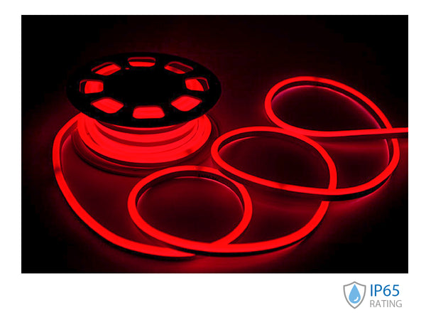 24V Bobina Led Neon Flex Colore Rosso Red 10 Metri IP65 8W/M SKU-2516