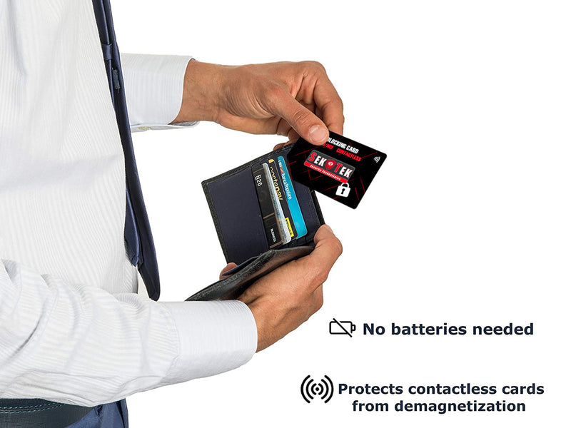 2 Schede di Blocco RFID NFC Protezione Per Carta di Credito Contactless e Contro Furti D'identit&agrave; e Dati Personali