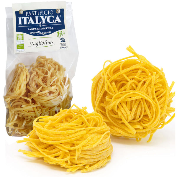 Tagliolini di Matera - Pasta Artigianale Bio Certificata - 100% Grano Italiano della Basilicata - 500 g