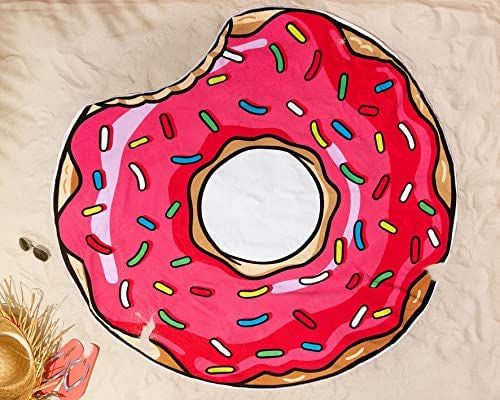 Telo Mare Rotondo a forma di Ciambella Donut (Diametro 150 cm)