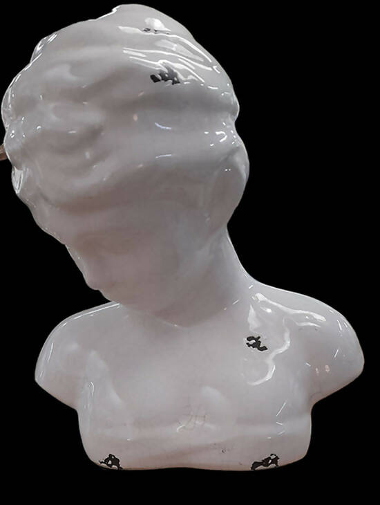 statua mezzobusto donna scultura reggilibri fermalibri - offerta irripetibile