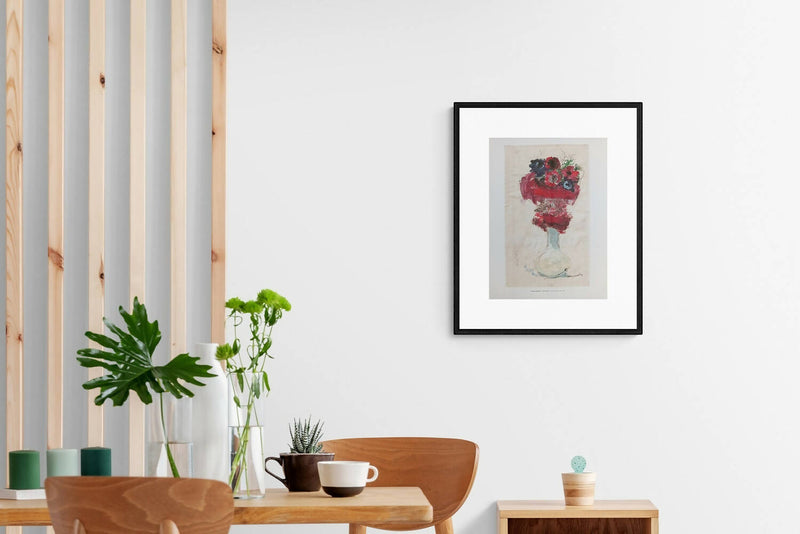 Stampa da parete, Arte fiori anemoni Quadro Natura 50x35 cm