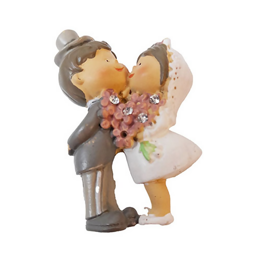 Bomboniere Artigianali per Matrimonio e Nozze - Coppia di Sposi 3,5 x 5,5 cm offerta imperdibile