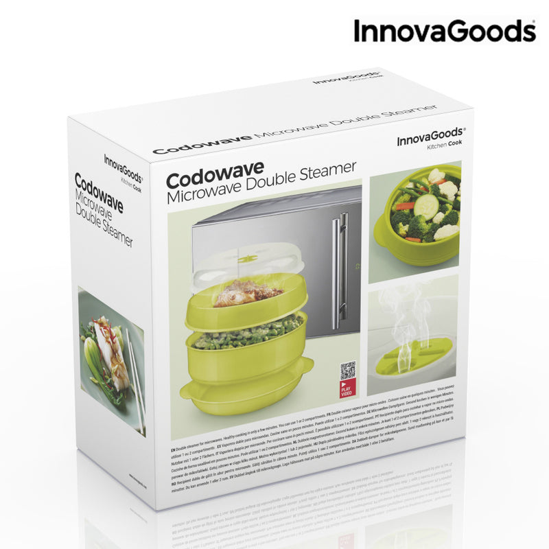 InnovaGoods® Pulitore a Vapore per microonde Fuming Chef, pulisce Il Tuo  microonde in Modo rapido e Semplice, con Funzione di Pulizia a Vapore e