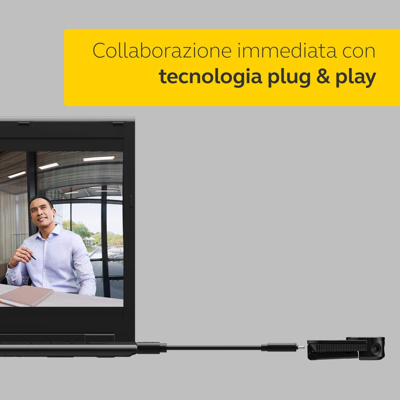 Jabra PanaCast Webcam Panoramica 4K per Videoconferenze Campo Visivo 180°